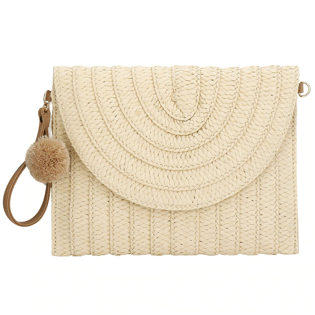Pochette à main tissée carrée