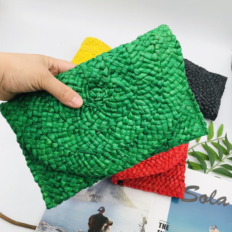 Pochette en paille fait à la Main pour femmes