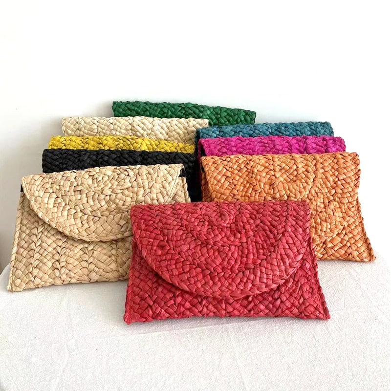 Pochette en paille fait à la Main pour femmes