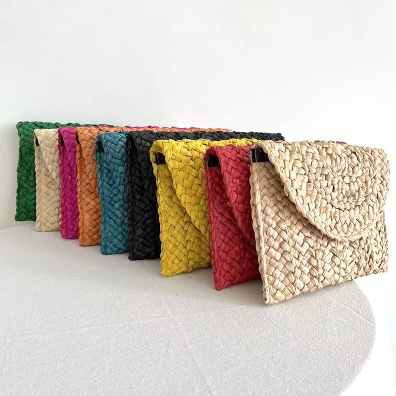 Pochette en paille fait à la Main pour femmes