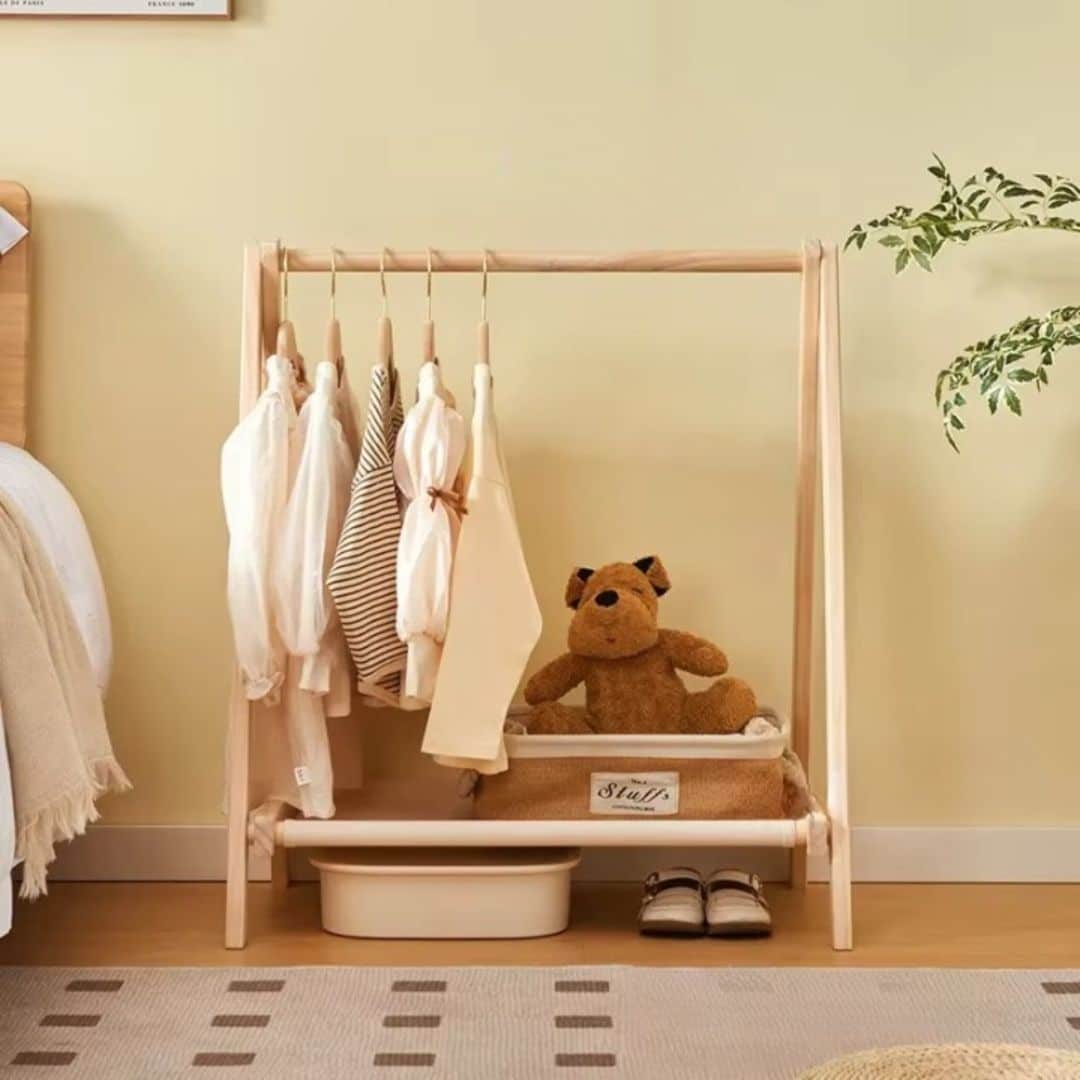 Portant Bois Pliable et Moderne