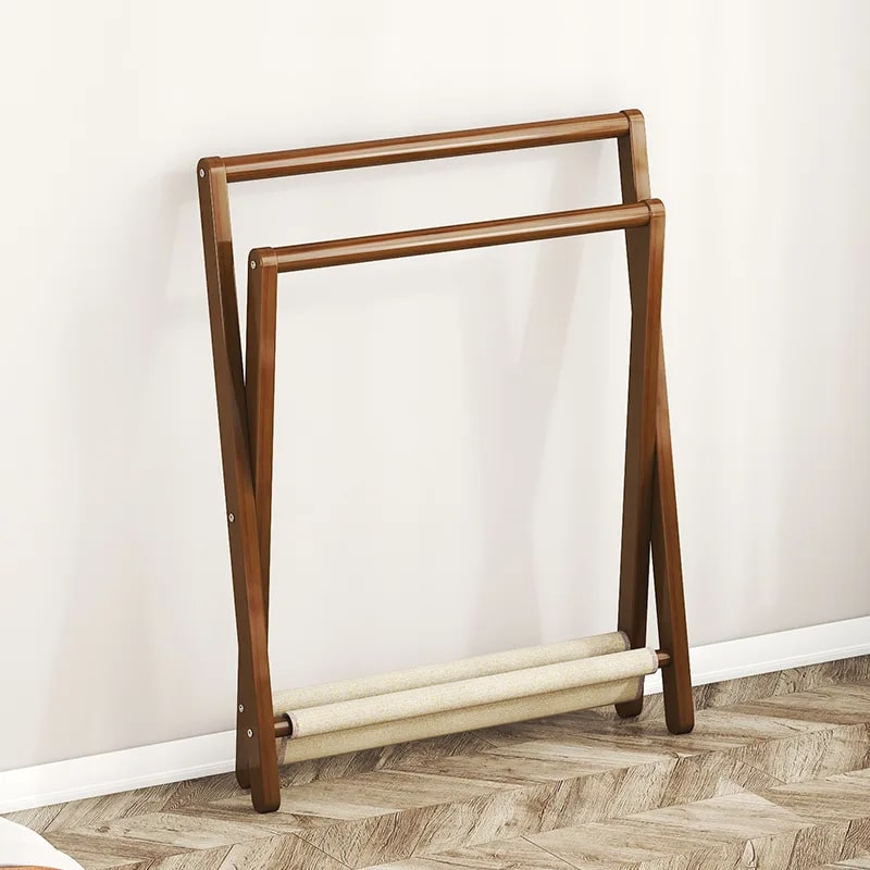 Portant Bois de Style Pliable en Bambou