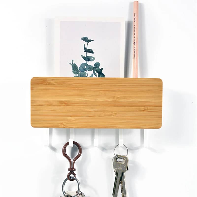 Porte Clés Mural en Bois