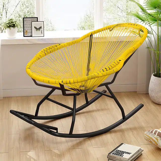 Rocking chair moderne jaune