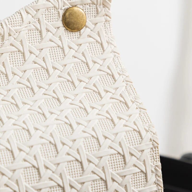Sac Rotin de Style Moderne en Simili Cuir