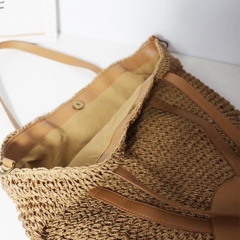 Sacs à main en paille tissés à la main pour femmes