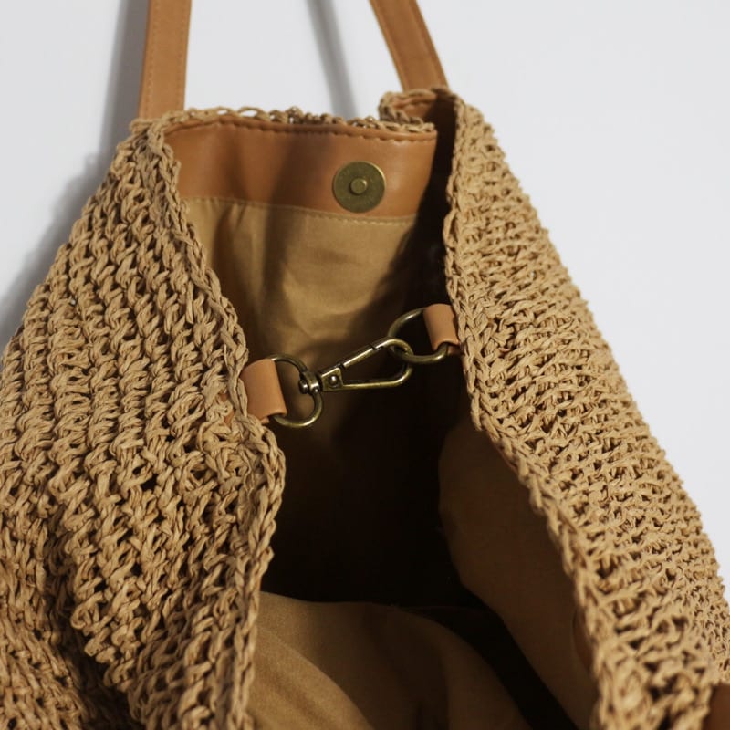 Sacs à main en paille tissés à la main pour femmes