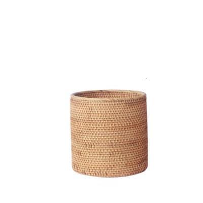 Seau de rangement en rotin tissé
