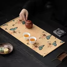 Set de Table Bambou à Motifs de Papillons