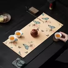 Set de Table Bambou à Motifs de Papillons
