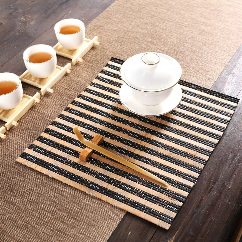 Set de Table Bambou Rectangulaire et Naturel