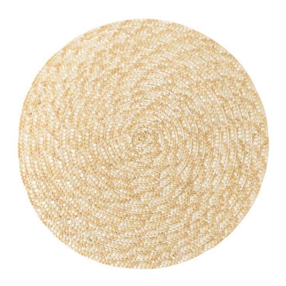 Set de Table Effet Paille Rond et Antidérapant