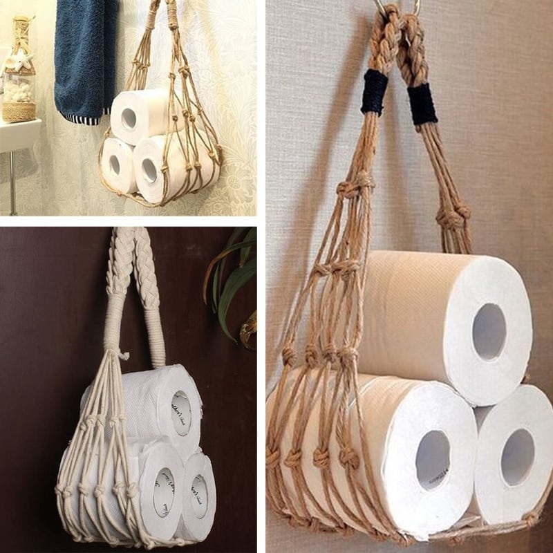 Support nordique suspendu en corde de fibre naturelle
