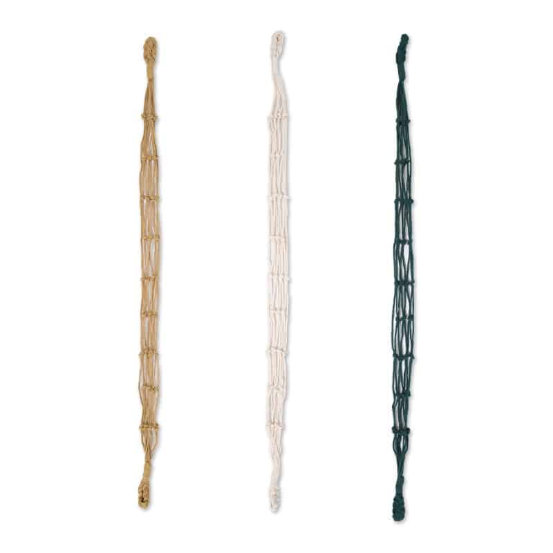Support nordique suspendu en corde de fibre naturelle