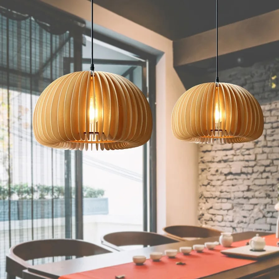 Suspension Bois Artisanale et Décorative