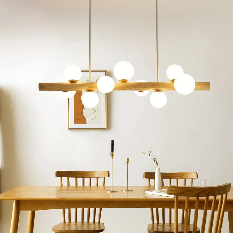 Suspension Bois Moderne au Design Minimaliste