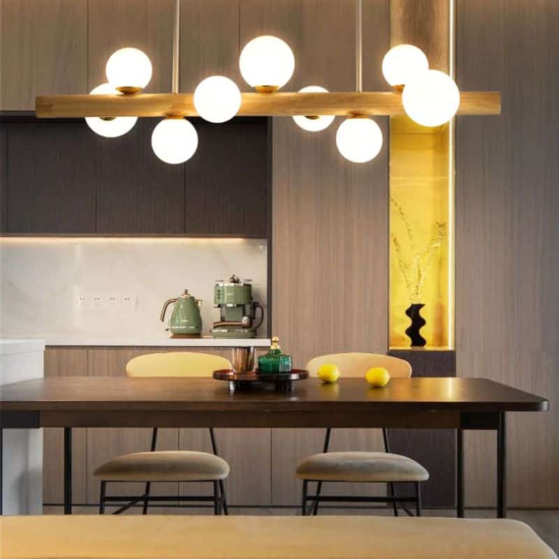 Suspension Bois Moderne au Design Minimaliste