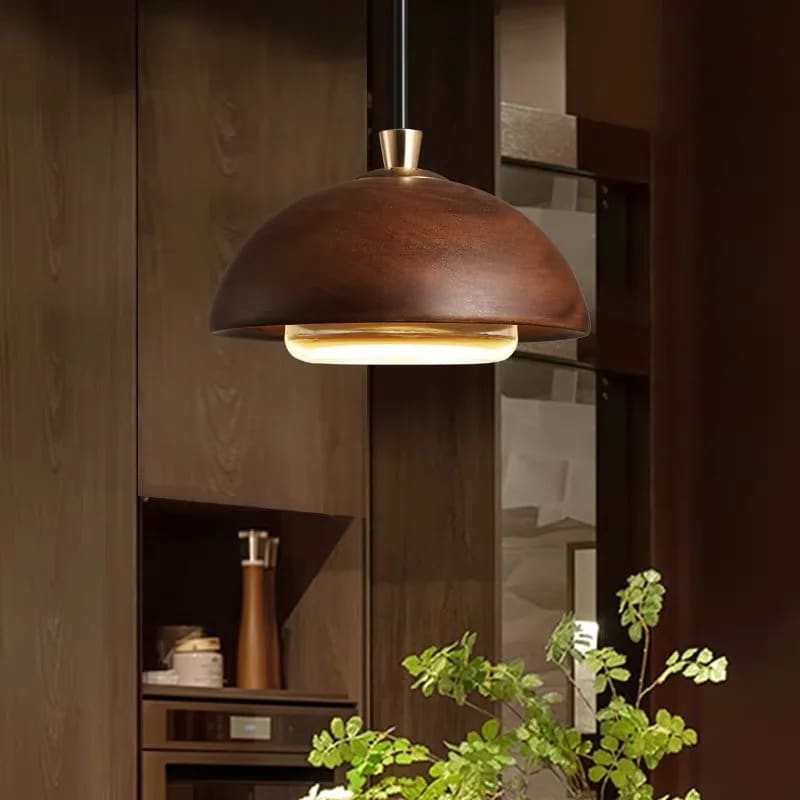 Suspension Bois Moderne au Design Nordique