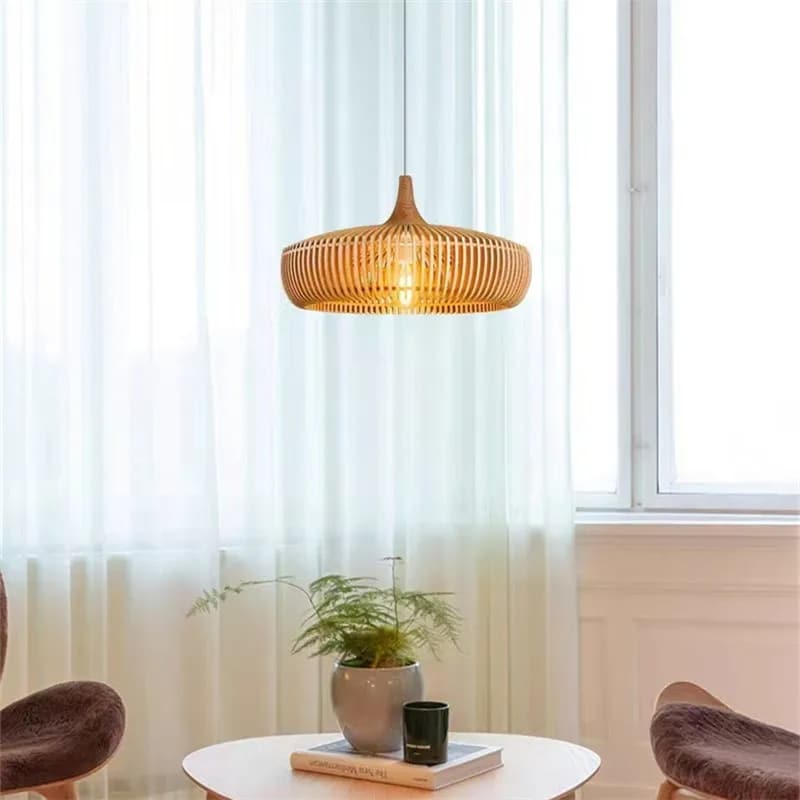 Suspension Bois Sophistiquée au Style Vintage