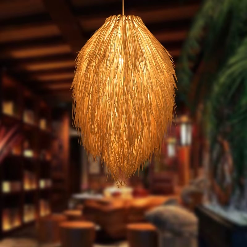 Suspension Paille Moderne et Artistique