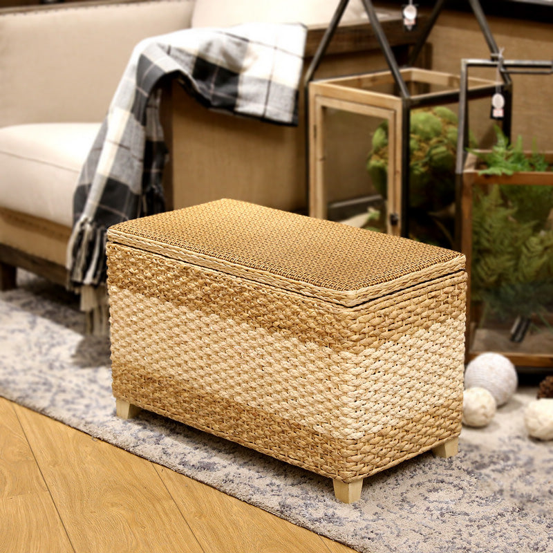 Tabouret de rangement rectangulaire
