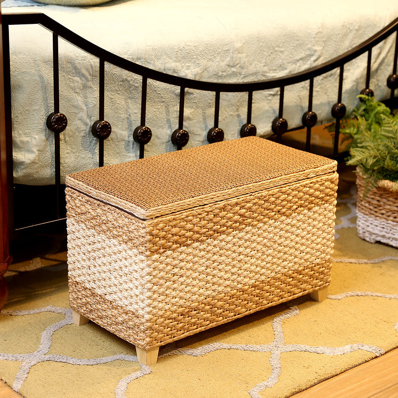 Tabouret de rangement rectangulaire