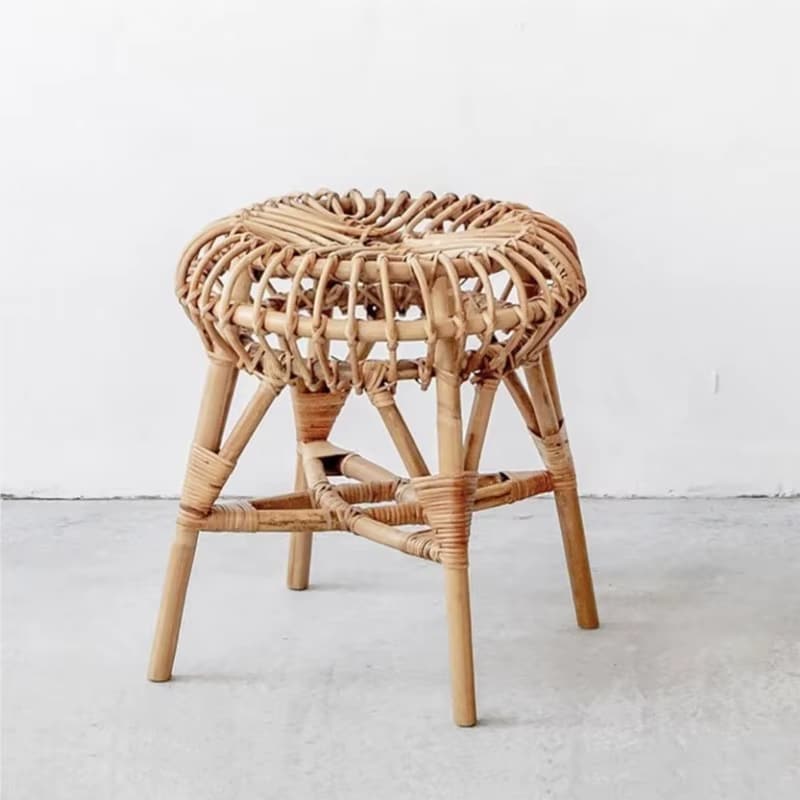 Tabouret Osier Rond et Nordique