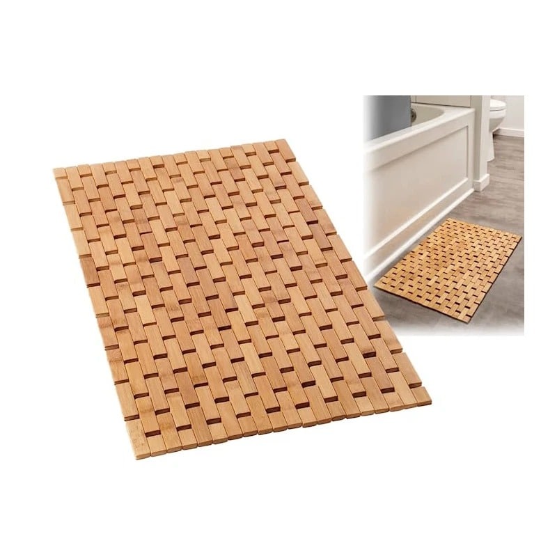 Tapis Bambou Naturel et Antidérapant