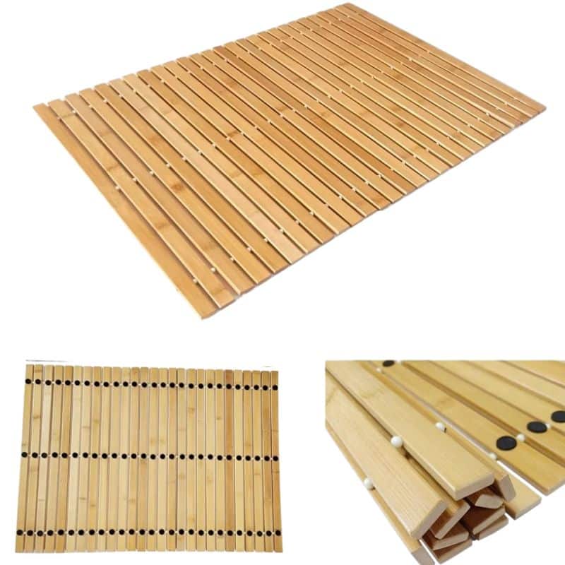 Tapis Bambou Naturel et Antidérapant