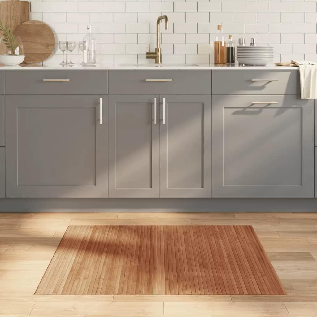 Tapis Bambou Pliable et Rectangulaire