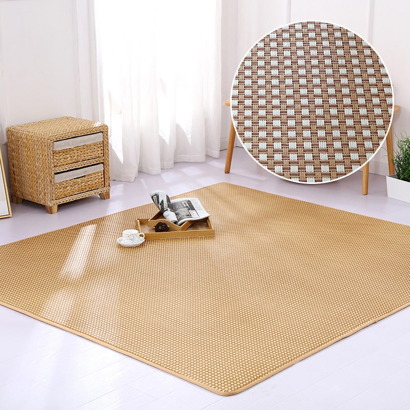 Tapis de jeu japonais tatami en rotin épais