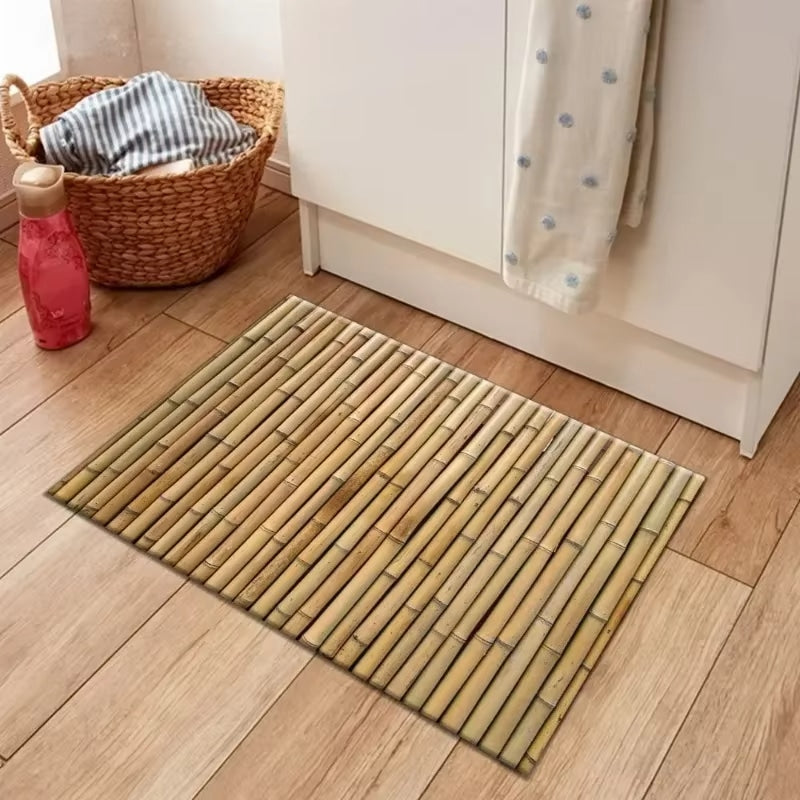 Tapis Effet Bambou avec Imprimé
