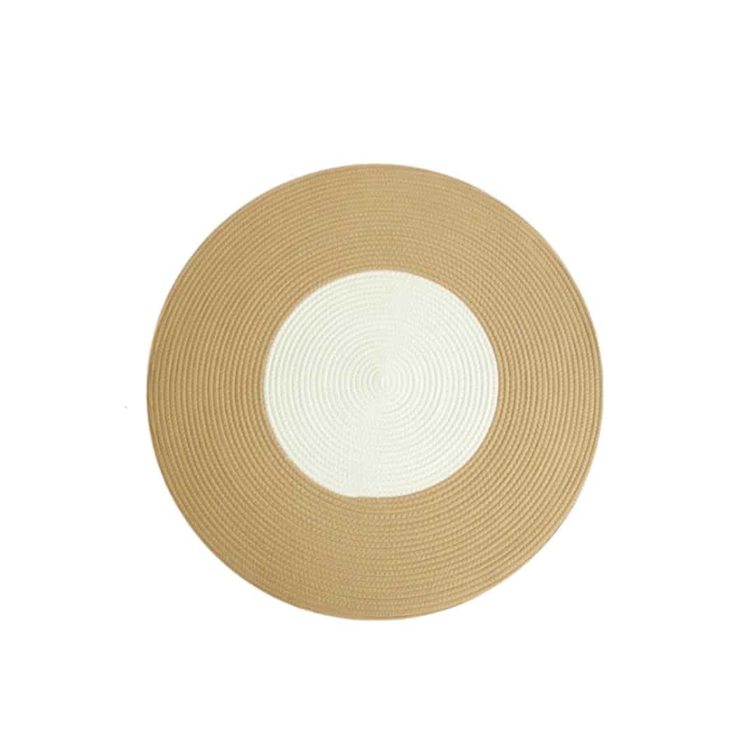 Tapis Osier Rond de Style Japonais