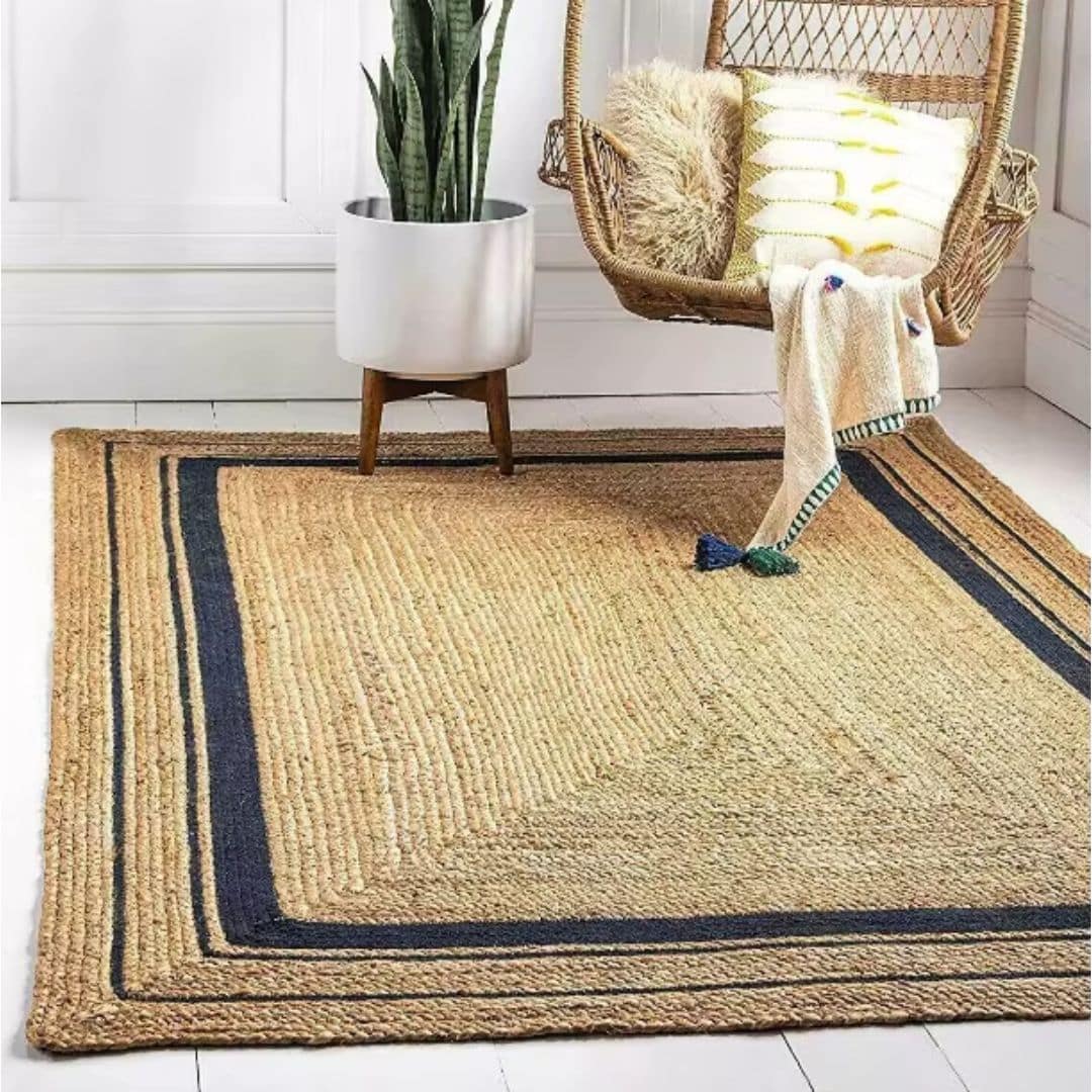 Tapis Osier Rustique et Rectangulaire
