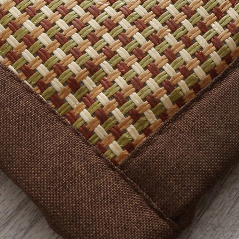 Tapis rectangulaire épais rotin synthétique