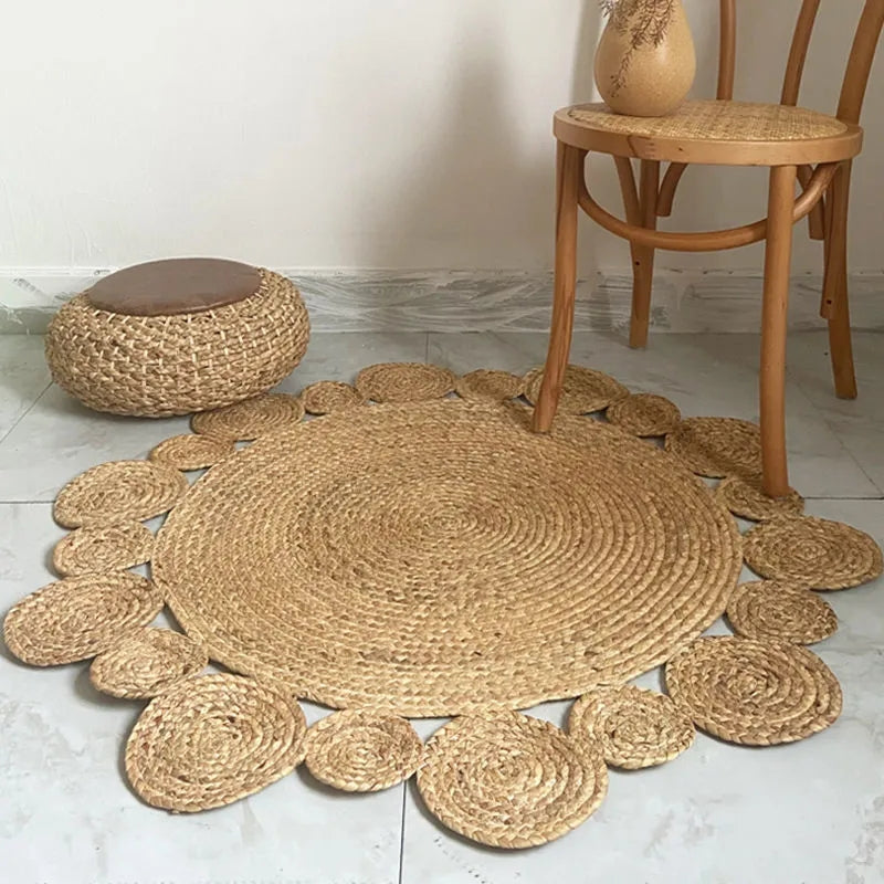 Tapis rond à bulles