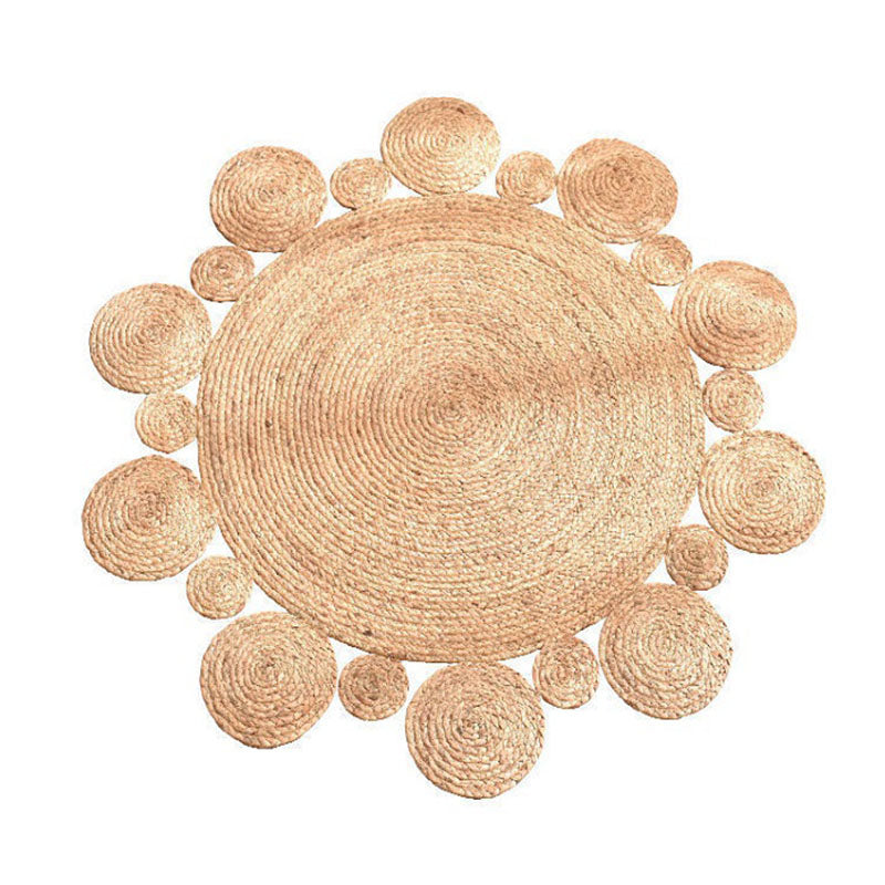 Tapis rond à bulles