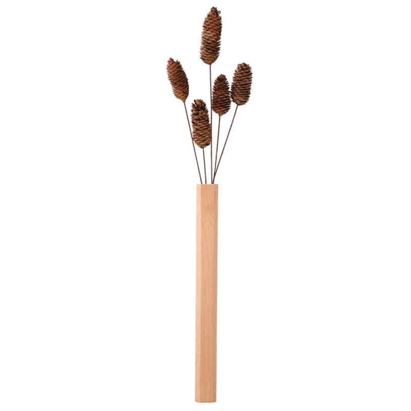 Vase mural en bois clair