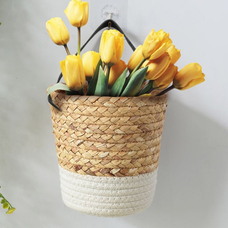 Vase suspendu blanc