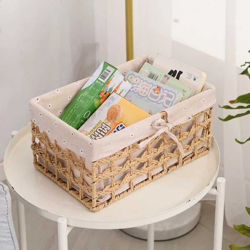 Panier de rangement tissé 3 tailles différentes