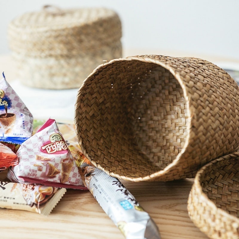 Panier de rangement tissée