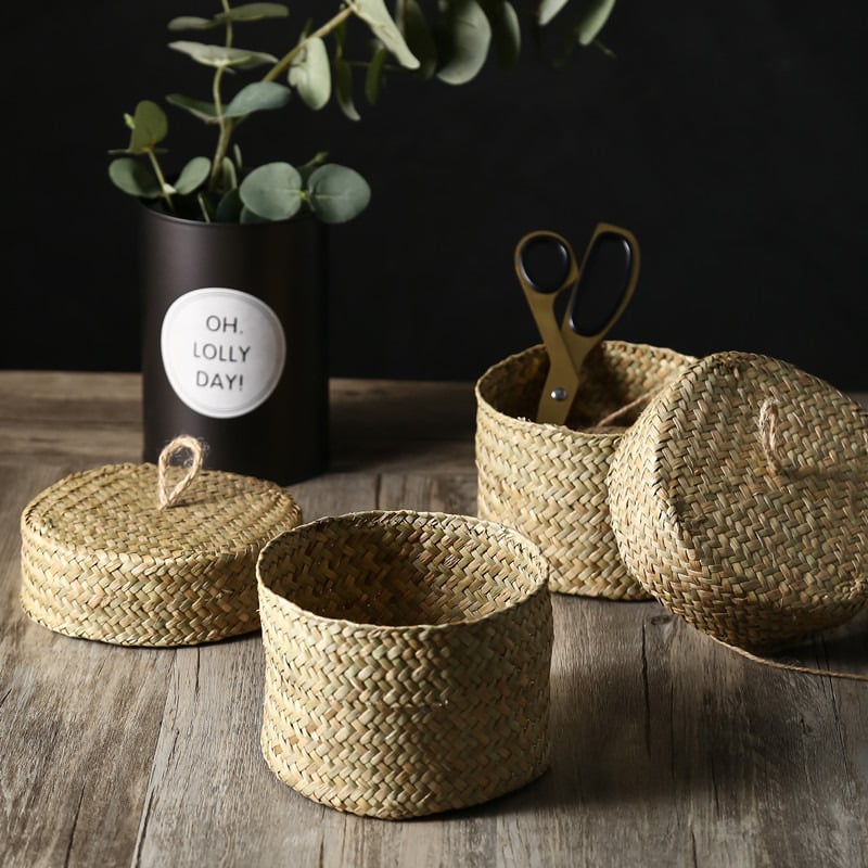 Panier de rangement tissée