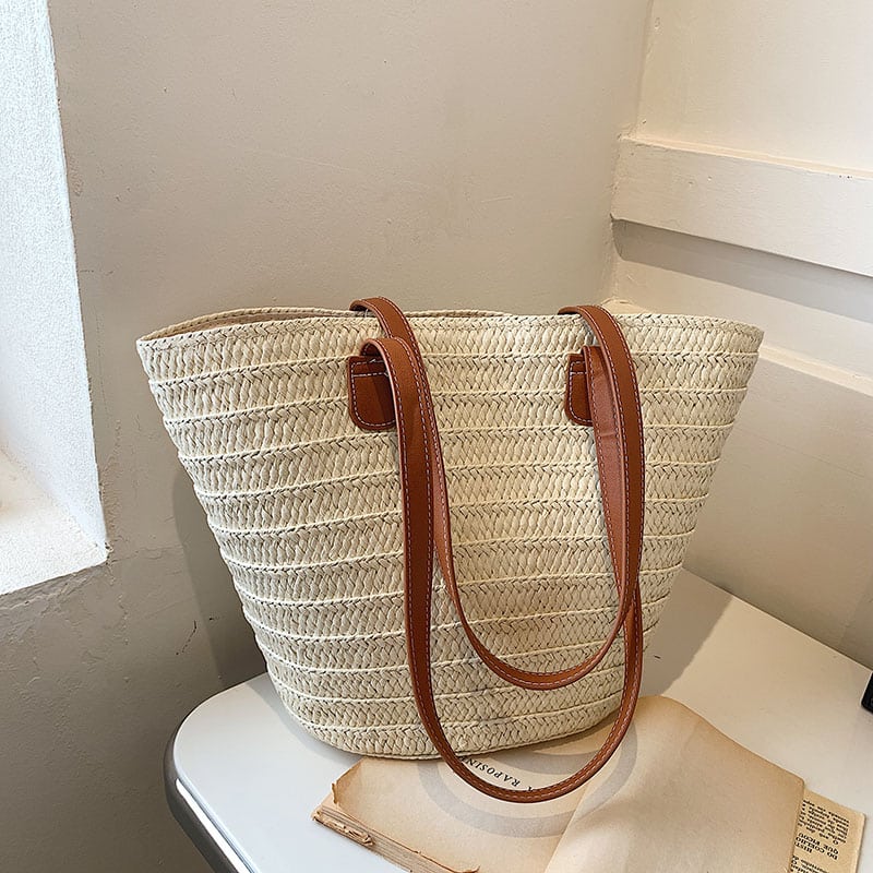 Sac tressé à grandes anses pour femmes