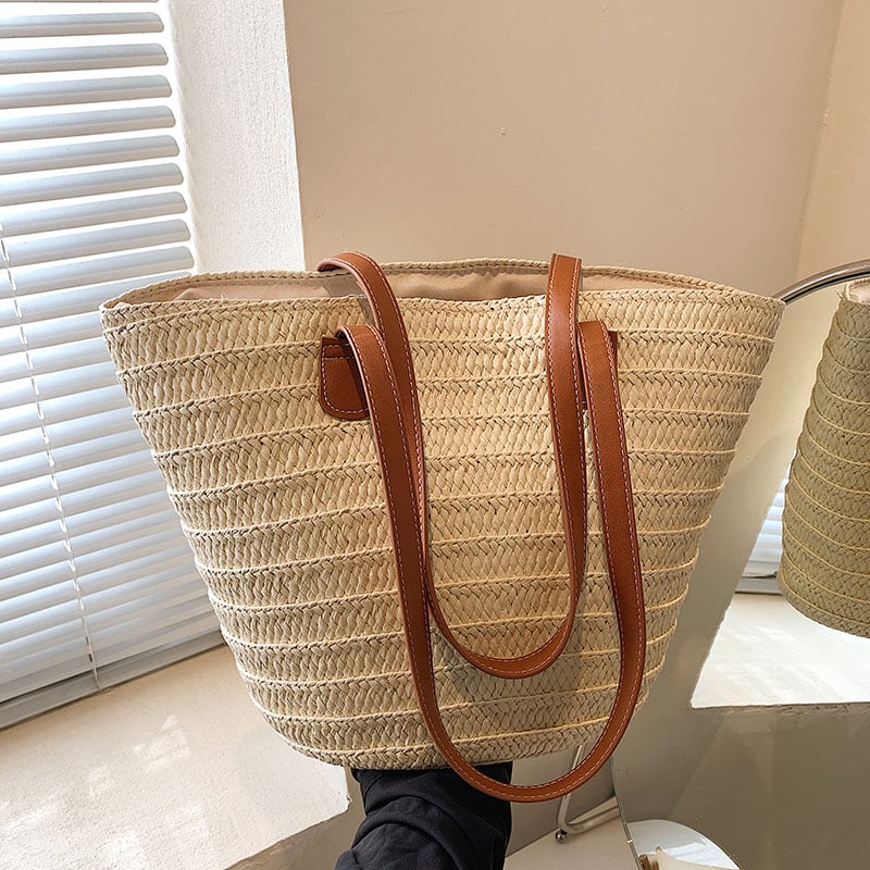 Sac tressé à grandes anses pour femmes