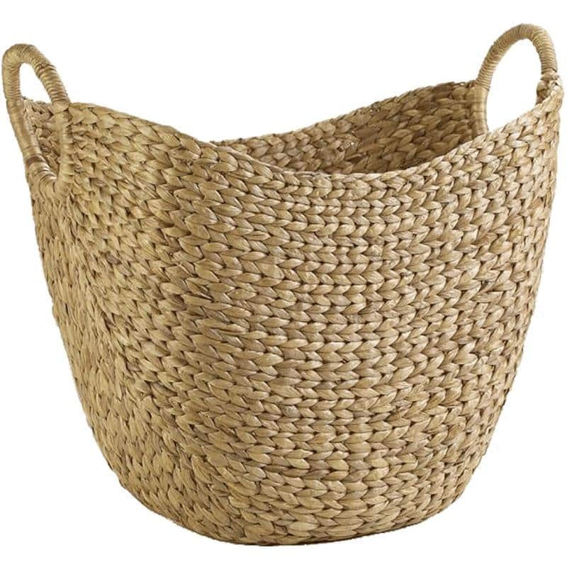 Panier à linge en rotin naturel avec poignées