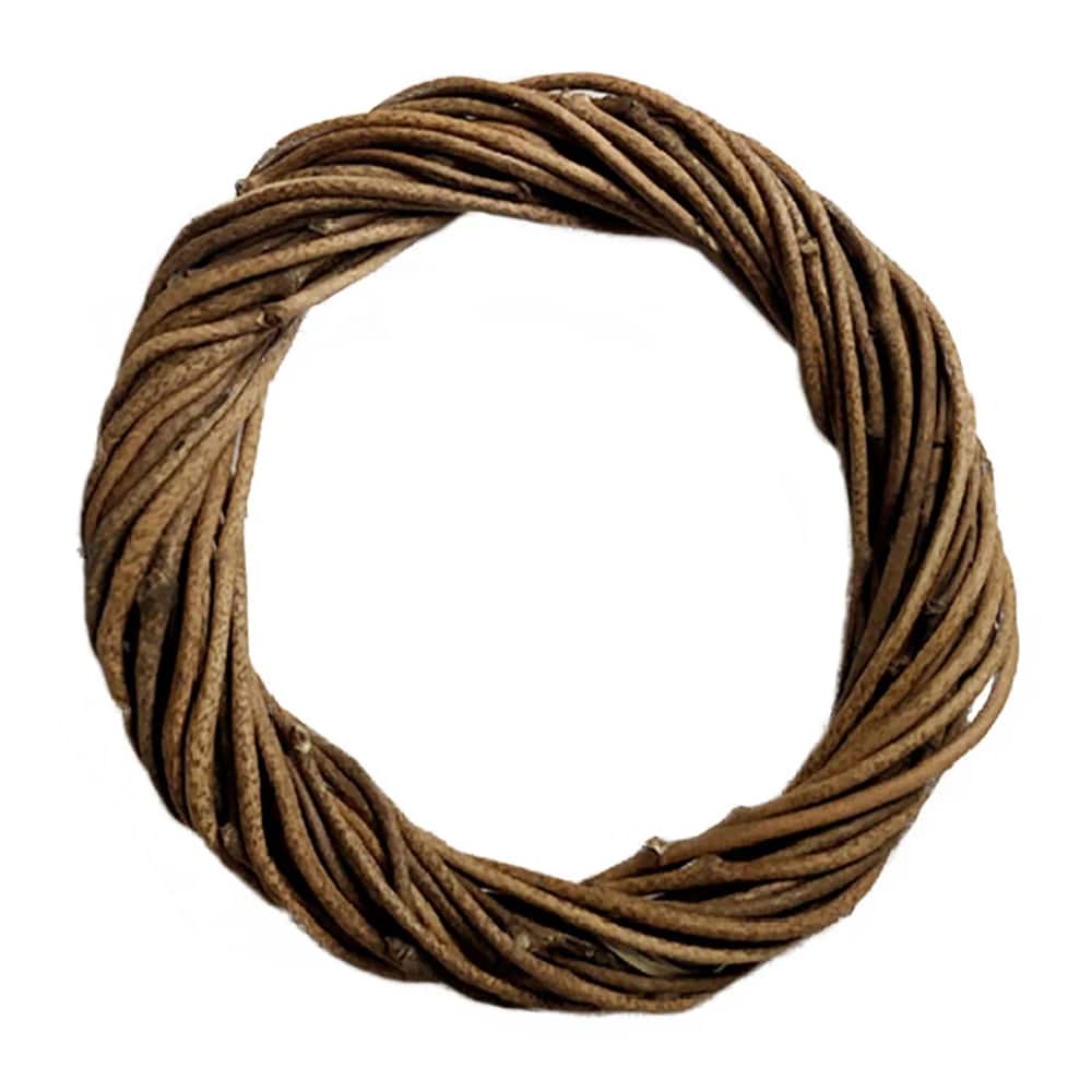 Couronne de Noël à décorer en osier brut