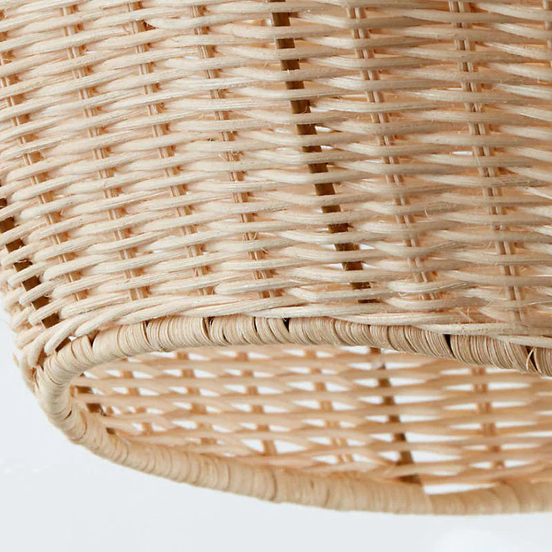 Suspension rotin forme nœud tressé naturel | Nowa