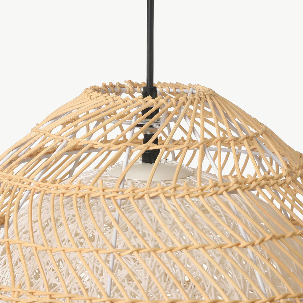 Suspension rotin dôme tressé naturel | Kova