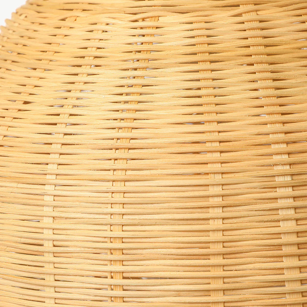 Suspension rotin cloche tressée naturel | Belo