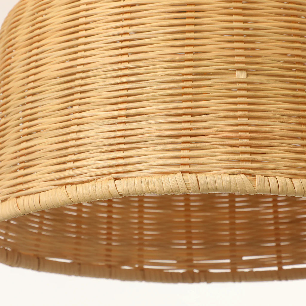 Suspension rotin cloche tressée naturel | Belo